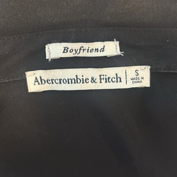 Abercrombie Boyfriend Faux Silk Button Up - Picture 4 of 4